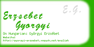 erzsebet gyorgyi business card