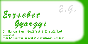 erzsebet gyorgyi business card